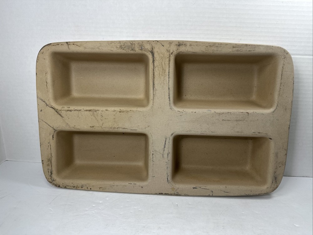 Pampered Chef Stone 4 Mini Loaf Pan 1418 Bread