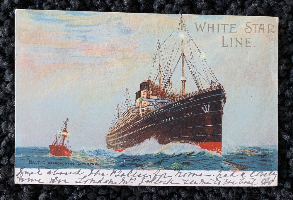 White Star Line Homeric & Baltic Postcards