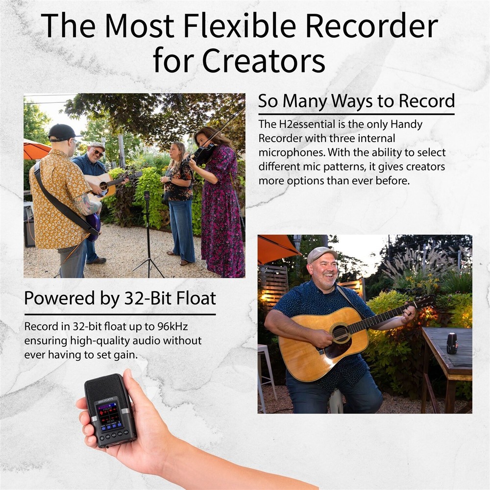 Zoom H2essential Multi-Mic Handy Recorder Bundle