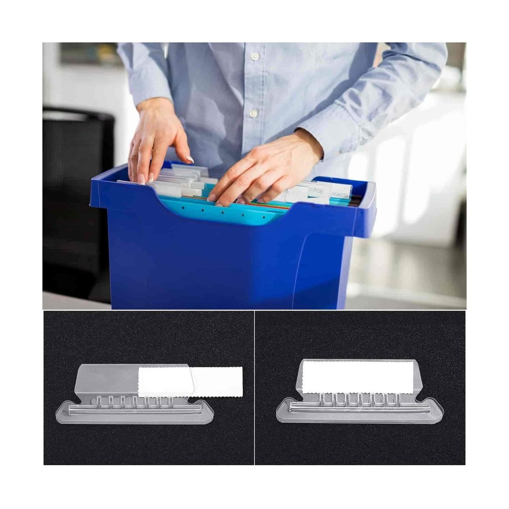 File Folder Tabs, Selizo 100 Sets Hanging File Folder Labels 2" Tabs and Inse...