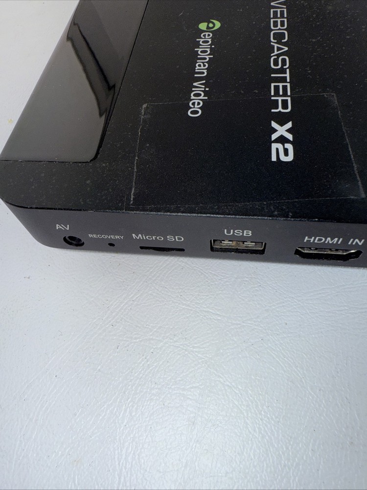 Epiphan Webcaster X2 Live Streaming Encoder – YouTube Facebook Twitch (No Cable)