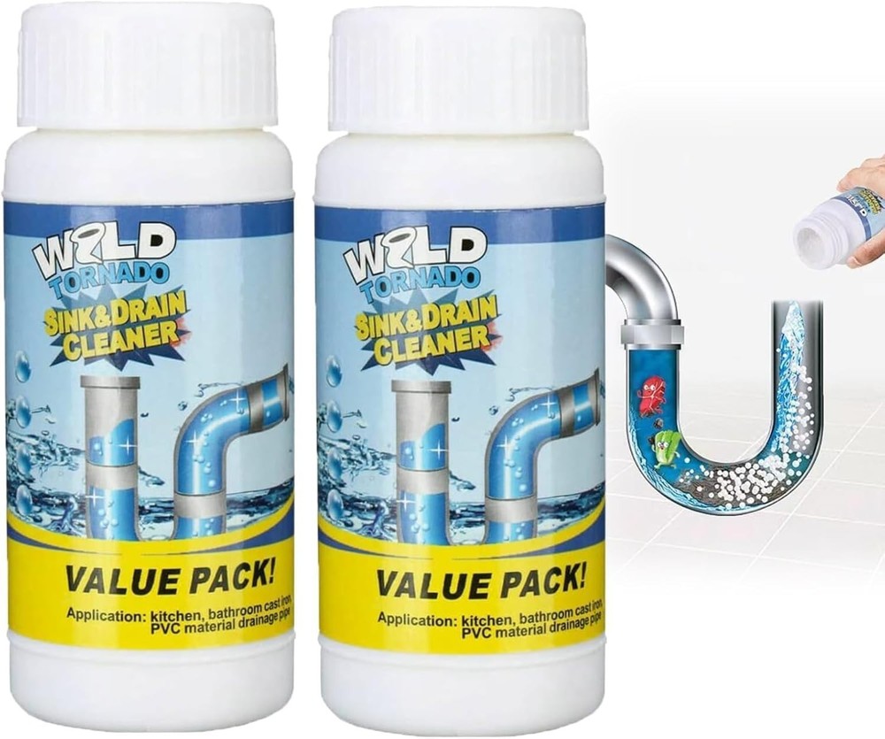 Powerful Clog Remover - 8.15 Oz Solid Drain Cleaner for Easy Drain Maintenance