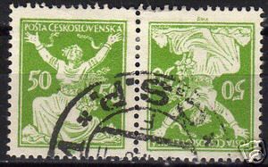 Czechoslovakia 1920 MI 175BKZ  CANC VF