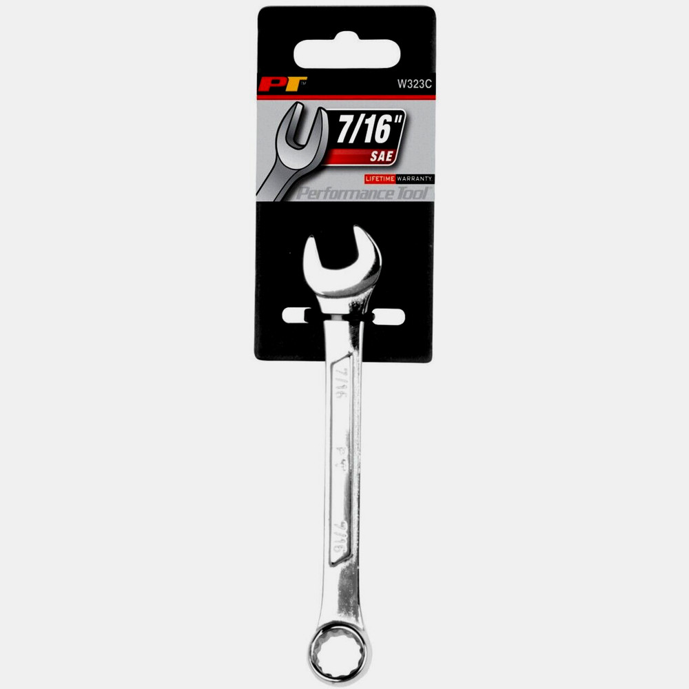 Performance Tool W323c SAE 7/16" Combination Wrench