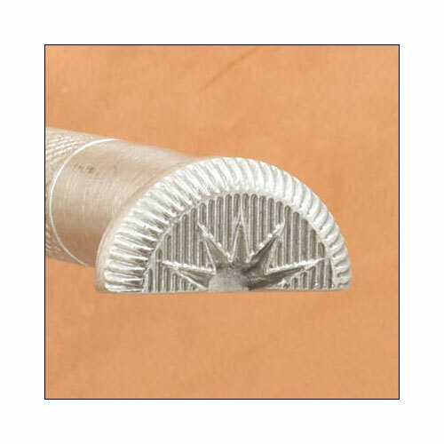 Border Half Round Sunburst D2160 Craftplus Leather Stamp