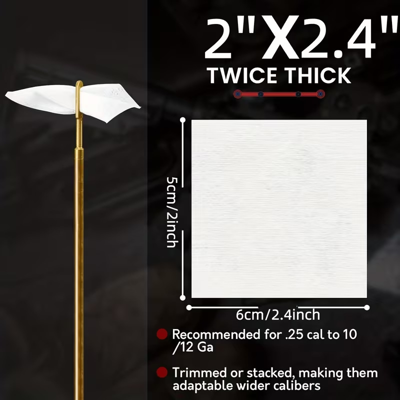 1,200 Gun Cleaning Patches