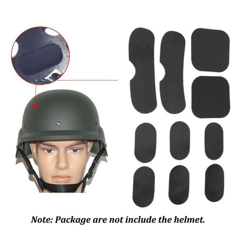 19PCS Helmet Sponge Pads Tactical Helmet Inner EVA Cushion Pad with Hook Sticker