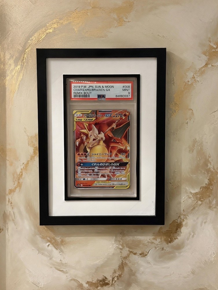 Custom 3D Printed PSA Graded Card Slab Frame / Holder - Wall Mount Display