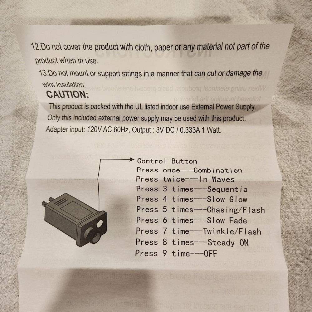 50 CT Ghost String Light Purple