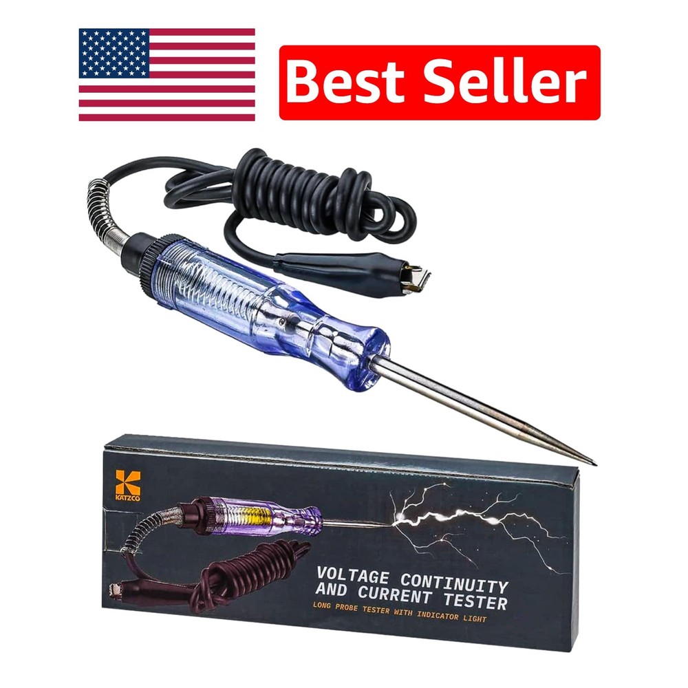 Portable Voltage Tester with Sharp Probe & 54" Cord - Prevent Electrical Issues