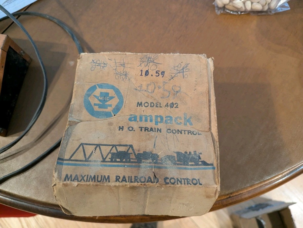 Vntg HO Scale AMPACK Model 402 Train Control Transformer Used Untested