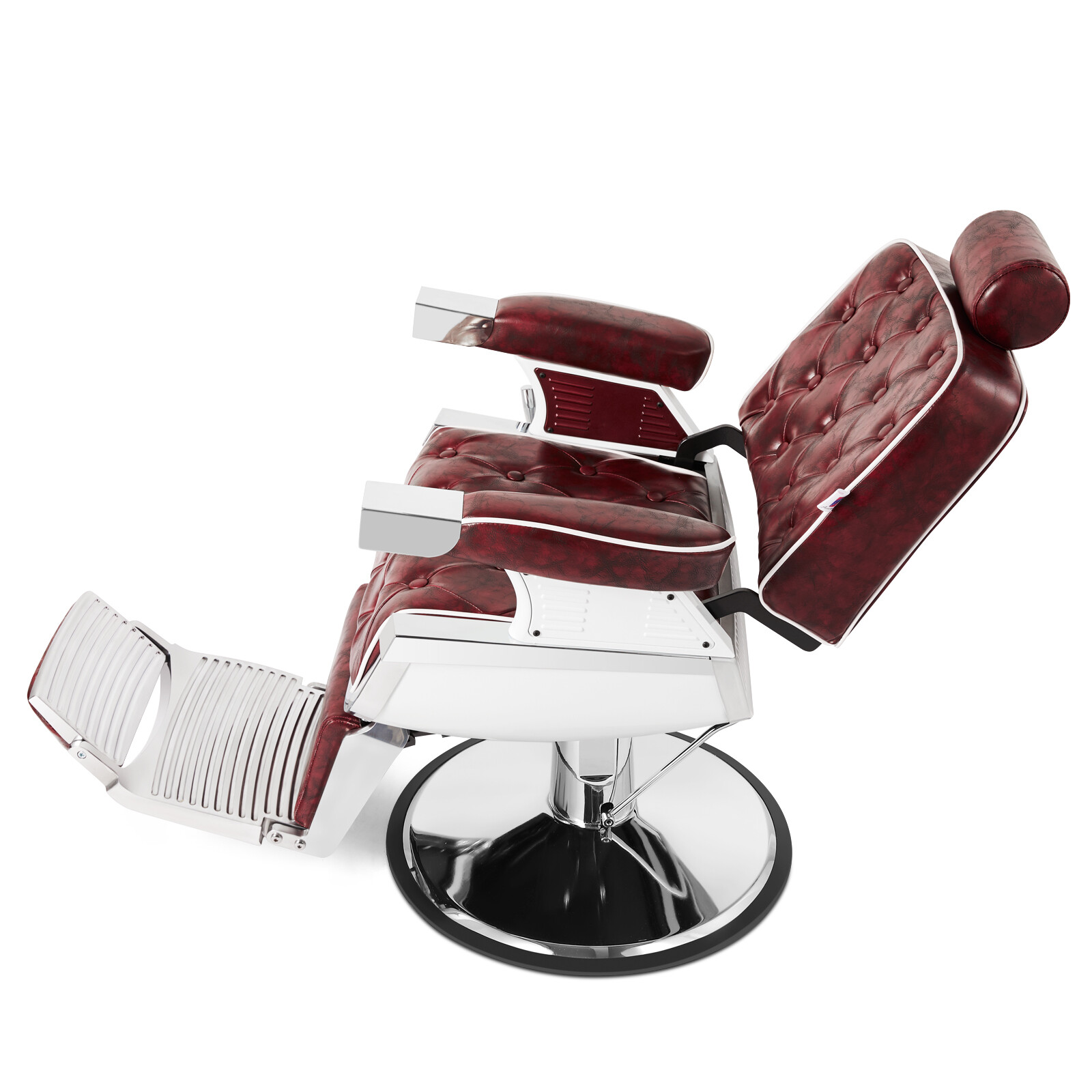 Red Vintage All Purpose Heavy Duty Hydraulic Recliner Barber Chair Salon Beauty