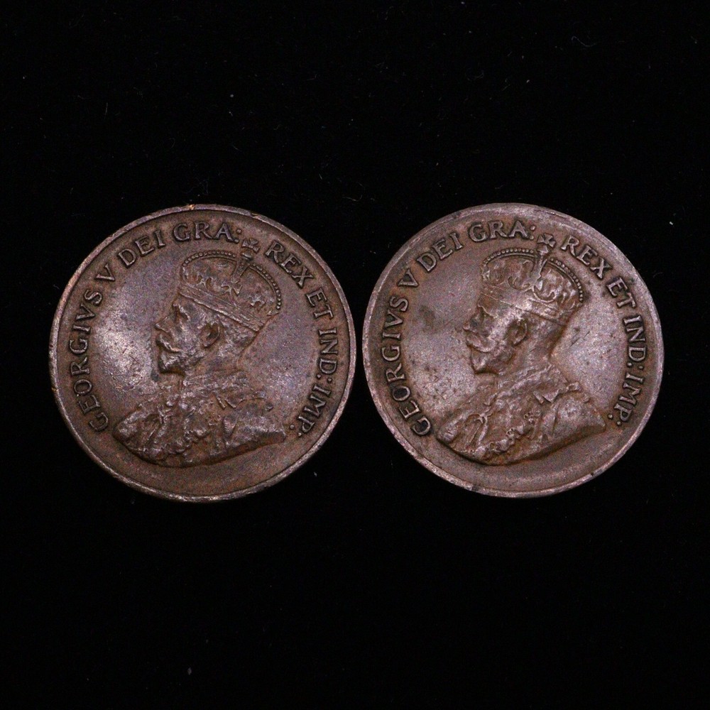 1933 & 1934 Canada One Cents
