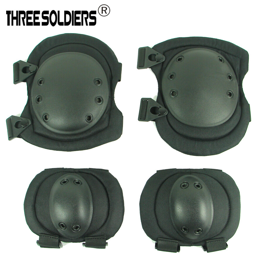 Military Tactical Combat Knee Pad Elbow Pad Set Outdoor Sports Safety Guard Gear