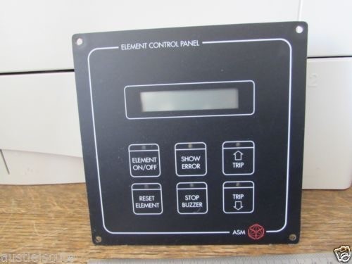 ROTO TECH. ASM EUROPE ELEMENT CONTROL PANEL 2517655-01 REV A ECP Temperature