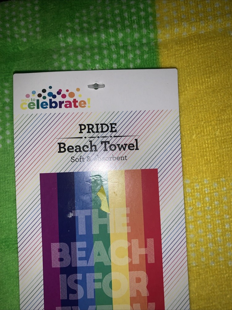 pride beach towel 34X64