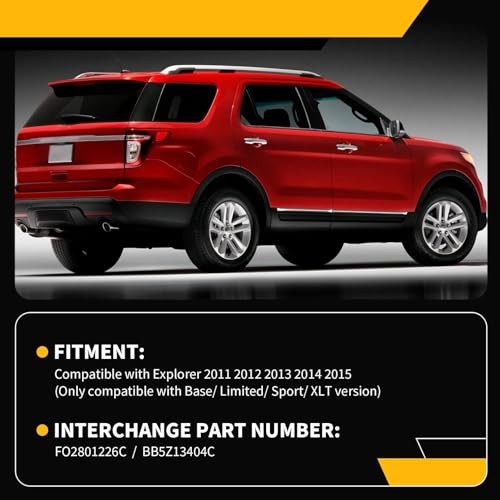 Tail Light Assembly Compatible with 2011-2015 Explorer Passenger Side Right