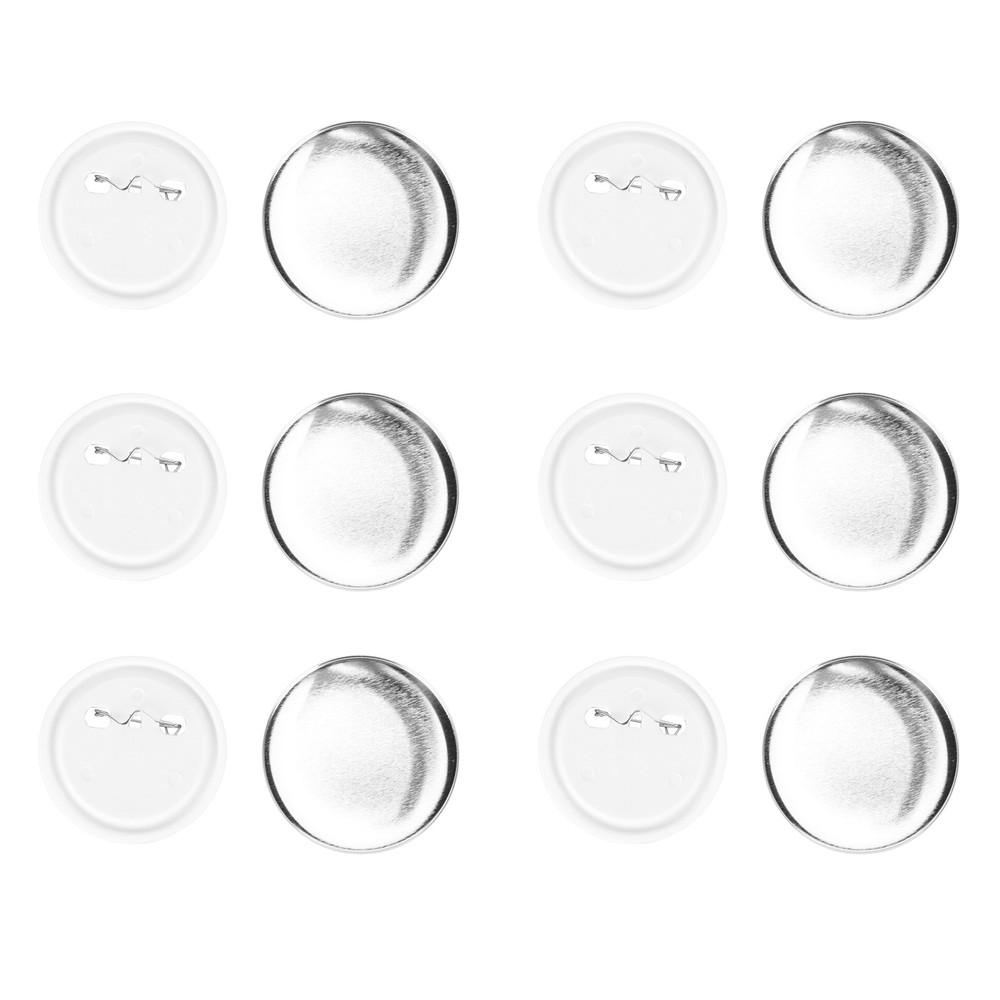 100 Sets Blank Button Badge Parts Set for Button Making Machine DIY Round