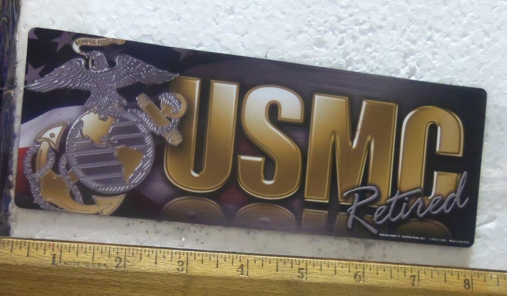 USMC Retired Bumper Magnet