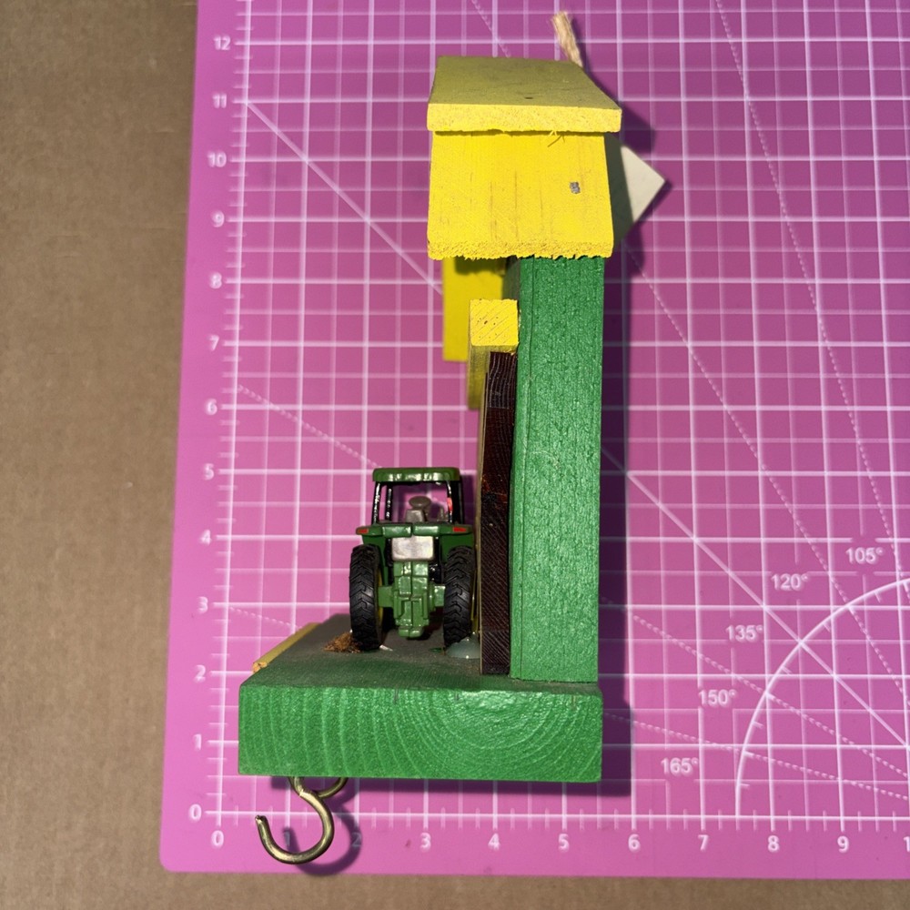 John Deere Tractor Wall Hanging with Hooks Hat/Key Rack