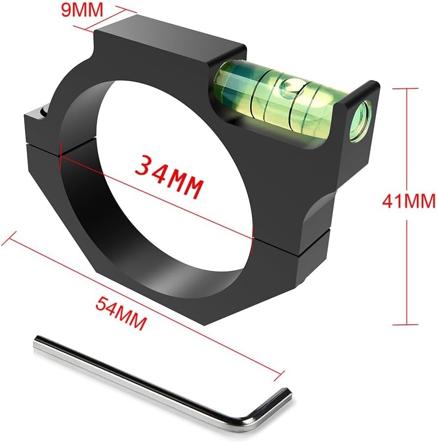 34mm Anti-Cant Scope Bubble Level for Precision Long-Range Shooting