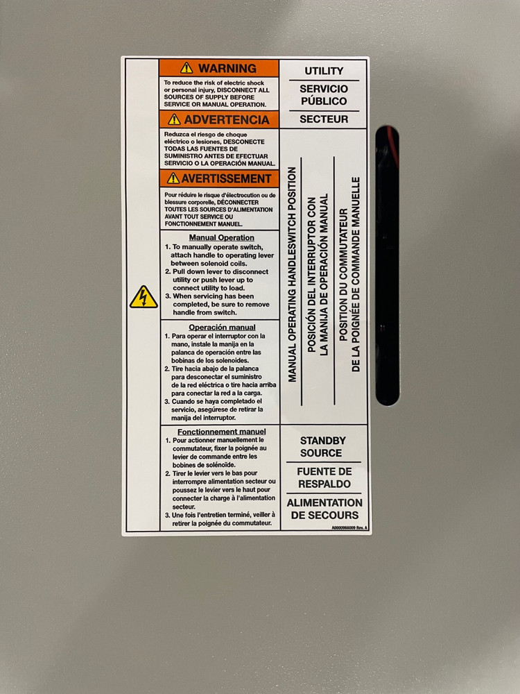 Generac CXSW200A3 200 Amp Automatic Transfer Switch