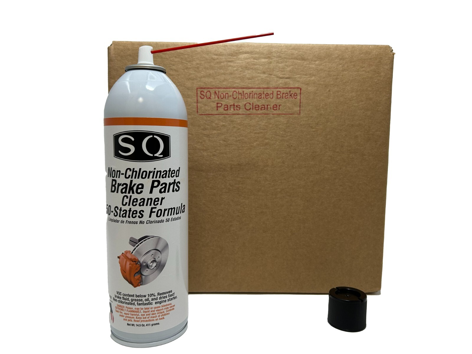SQ Non Chlorinated Brake Parts Cleaner 50 State Compliant, 12 pack 14.5 Oz/can