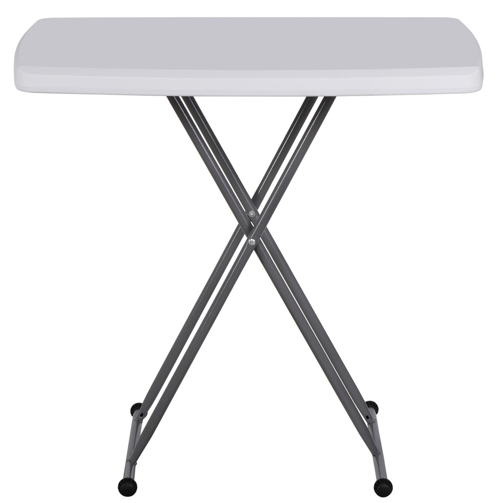 30 Inch Heavy Duty Rectangular Folding Table Dining Utility Table TV Tray White
