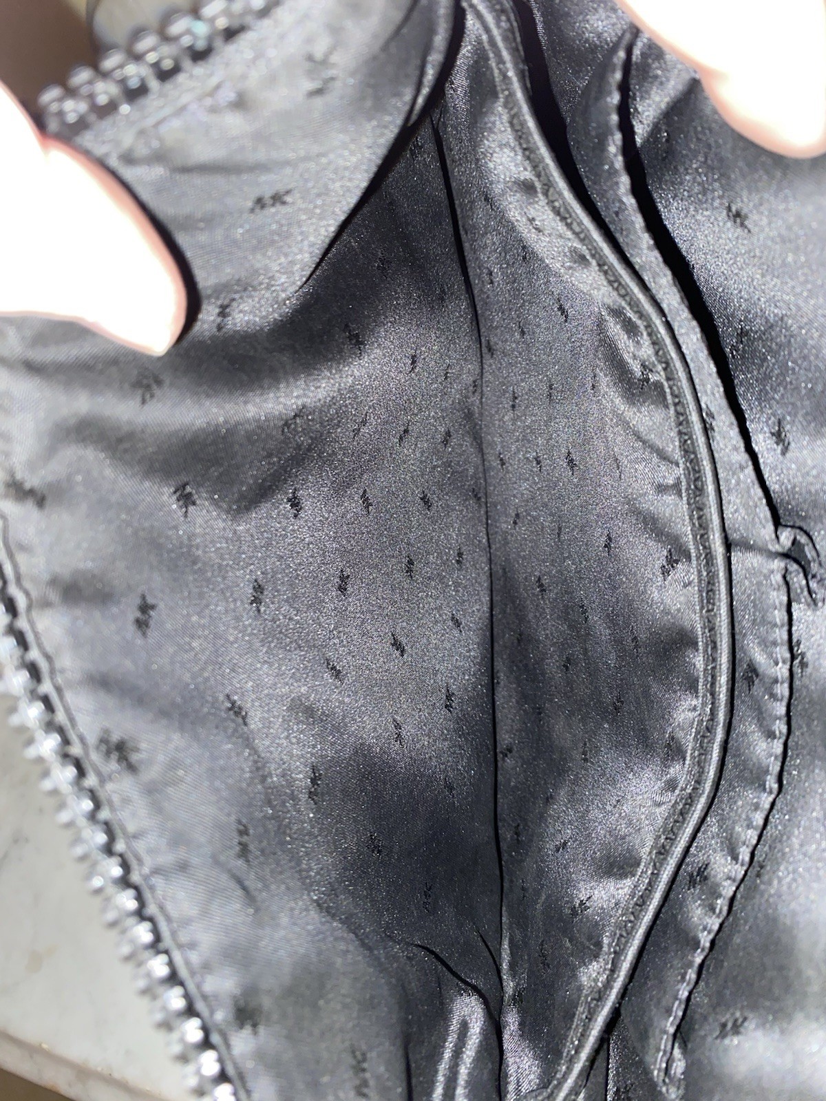 Michael Kors Black Nylon Jet Set Travel Crossbody Bag Silver Hardware