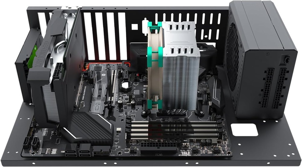Open Chassis Computer Rack for ATX/M-ATX/ITX - Efficient Heat Dissipation