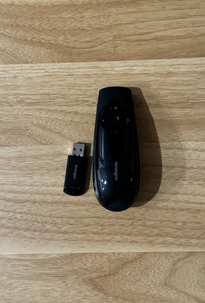 Kensington Expert Wireless Presenter with Red Laser Pointer and Cursor Control