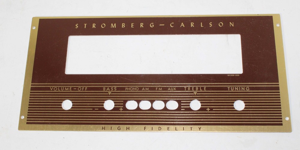 STROMBERG HIGH FIDELITY FRONT PANEL