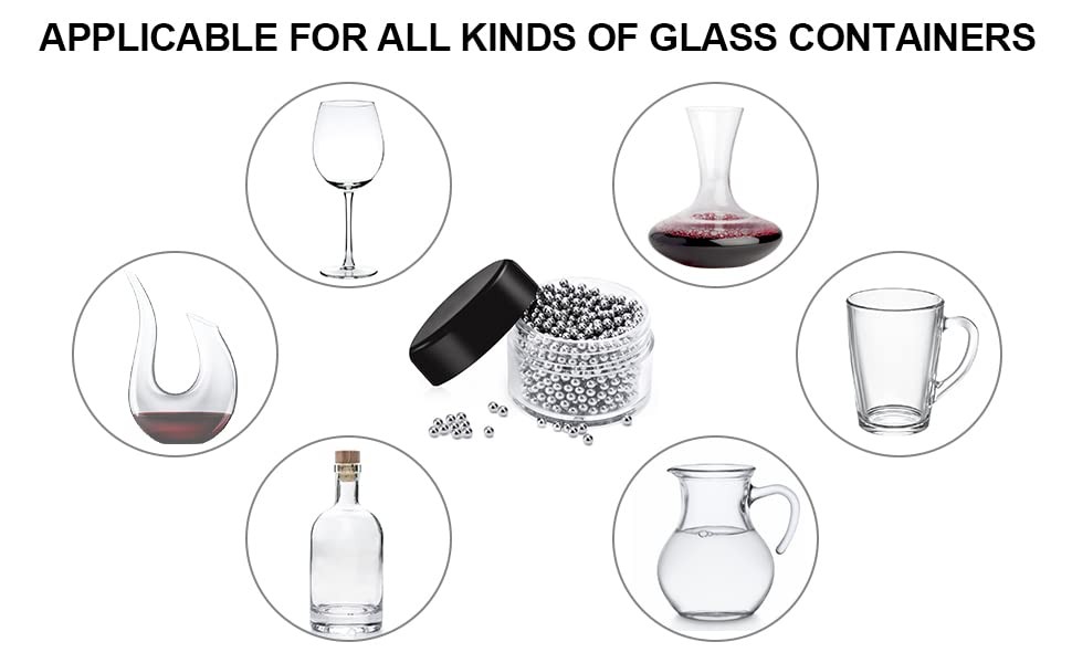 1000 PCS Decanter B-wine Clean Beads, C-wine Beads