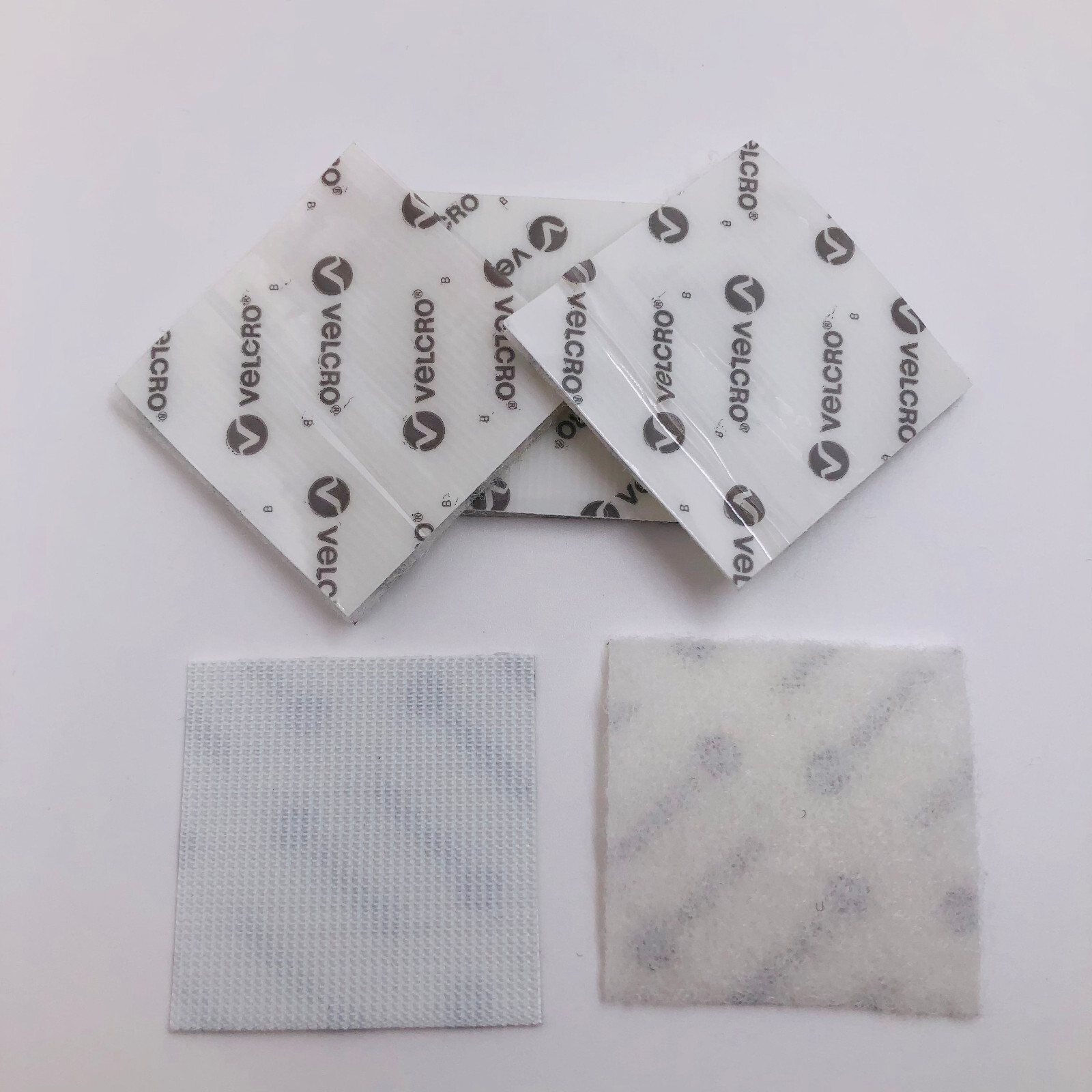 VELCRO 2” x 2” Industrial Heavy Duty Squares White Strips Brand Self Adhesive