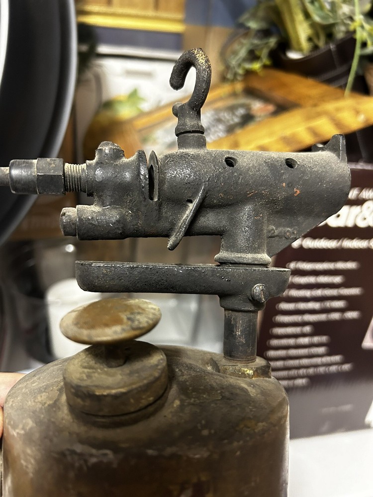 Antique Blow Torch Black Handle Farm & Tool Untested-Preowned Memorabilia