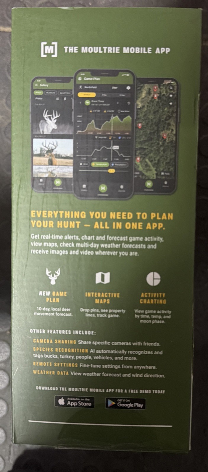 Moultrie Mobile Edge 2 36MP Cellular Trail Camera (2 Pack Kit) Brown MMC-14124