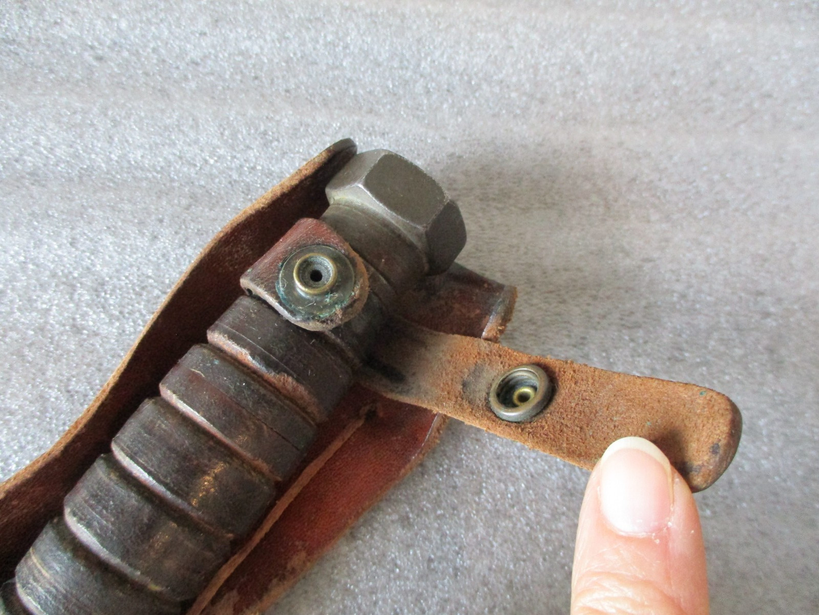 Camillus NY Vietnam Pilot Survival Knife with Sheath & Stone