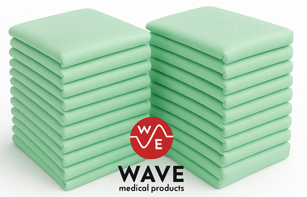150 Wave Moderate Absorbency Disposable Incontinence Underpads 30" x 30"