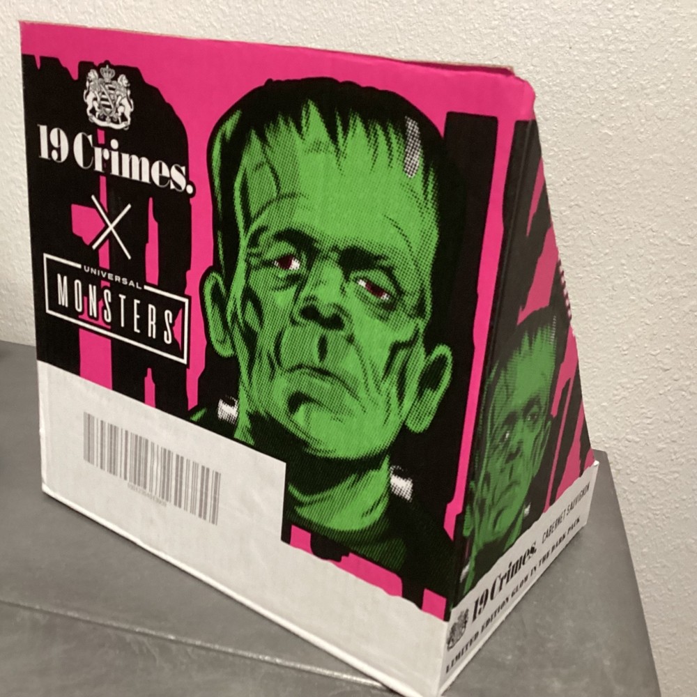 19 Crimes Universal Monsters FRANKENSTEIN Wine Empty Display Box