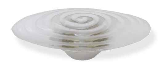 3-3/4" Betsy Fields Swirl Pull Clear with Satin Nickel