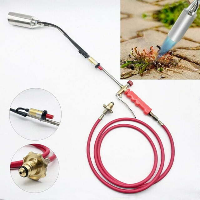2PCS Propane Weed Torch Burner Ice Melter Push Button Igniter &79" Hose Portable