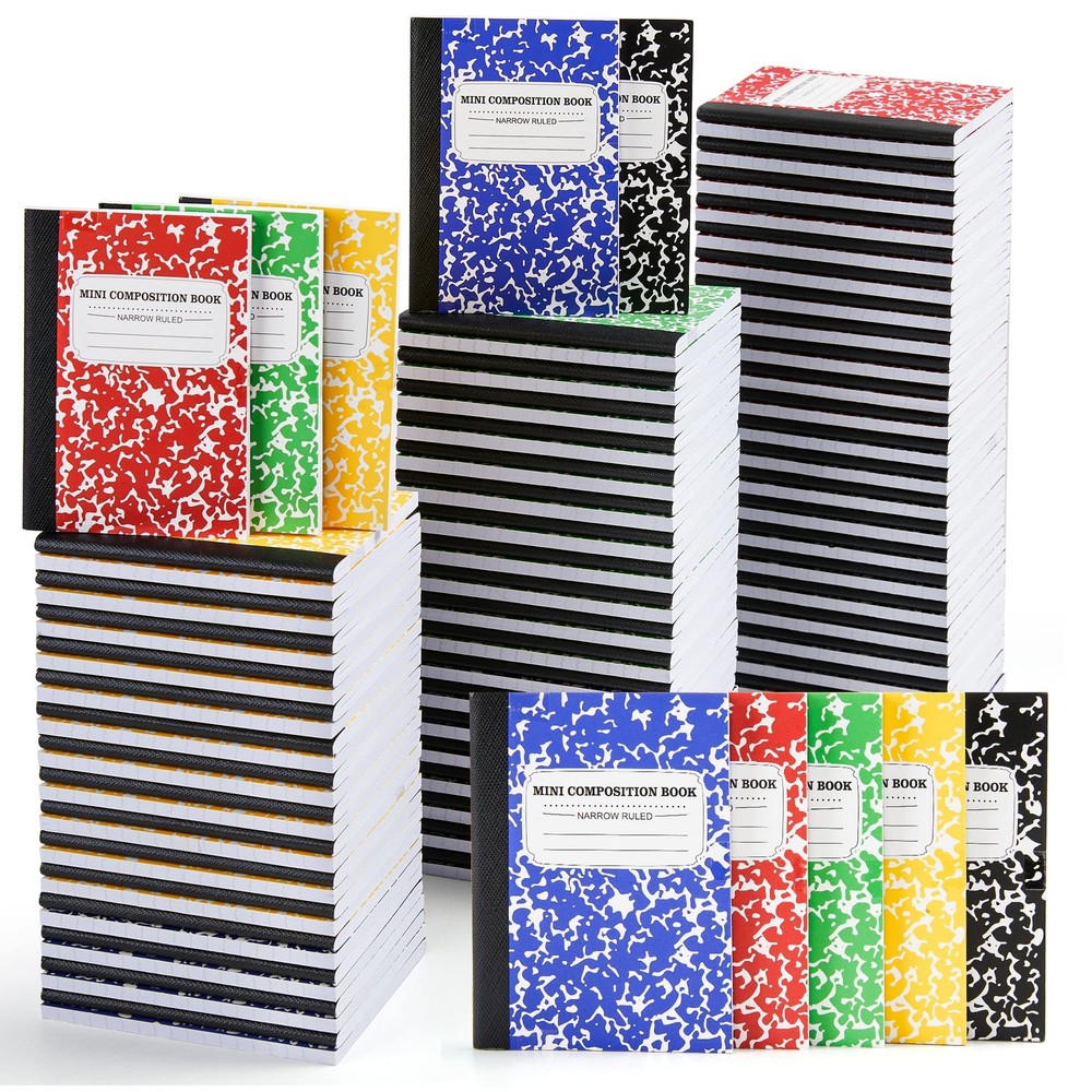 120 Pack Mini Composition Notebook Bulk, Cute Pocket Composition Note Pad, Sm...