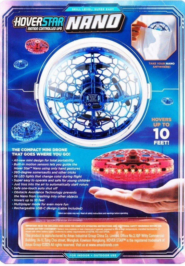 Hover Star Nano Motion Motion Controlled Edition - Compact - Blue