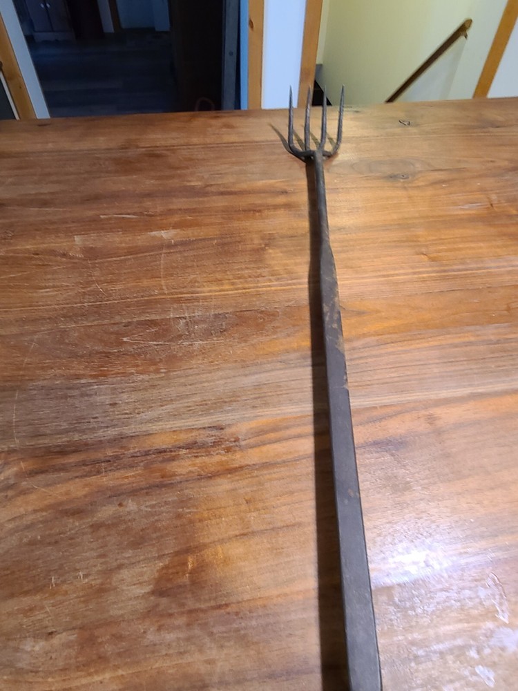 Blacksmith Campfire Fireplace Fork Barbecue Marshmellow Wrought Iron E C Stuck