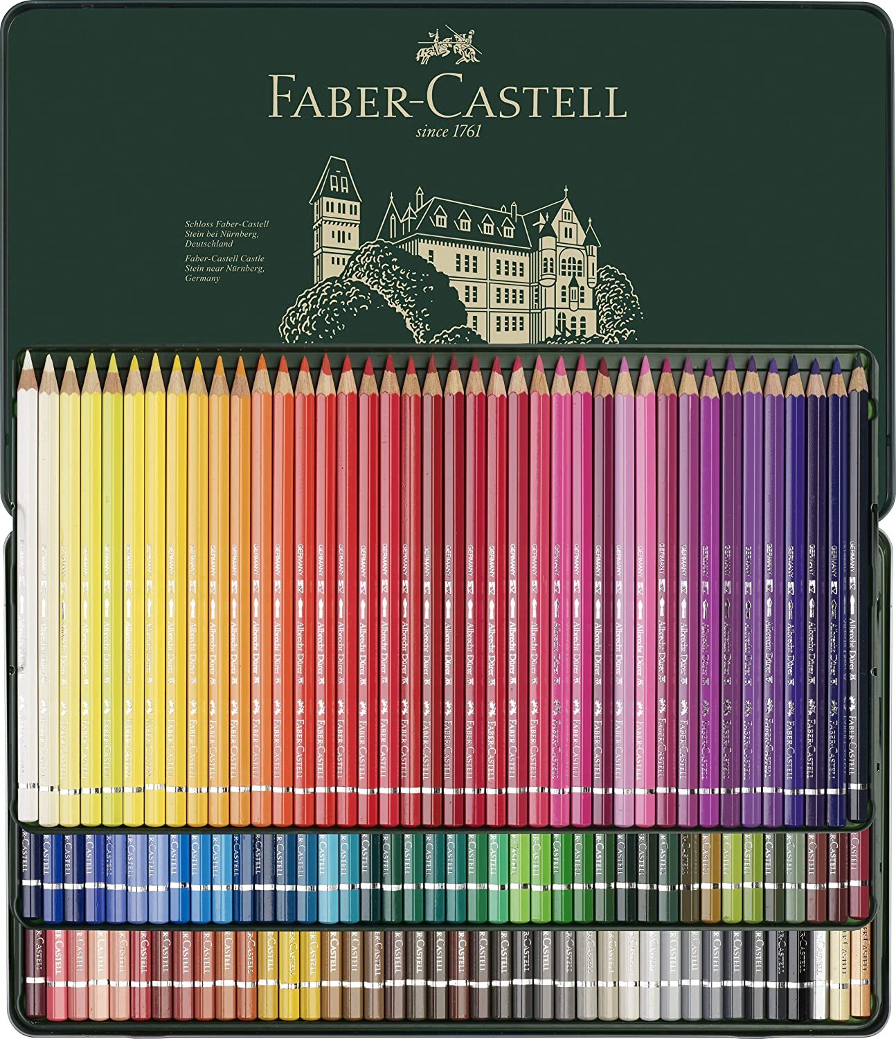 Faber-Castell 120-Pieces Albrecht Durer Watercolor Pencil in Metal Tin