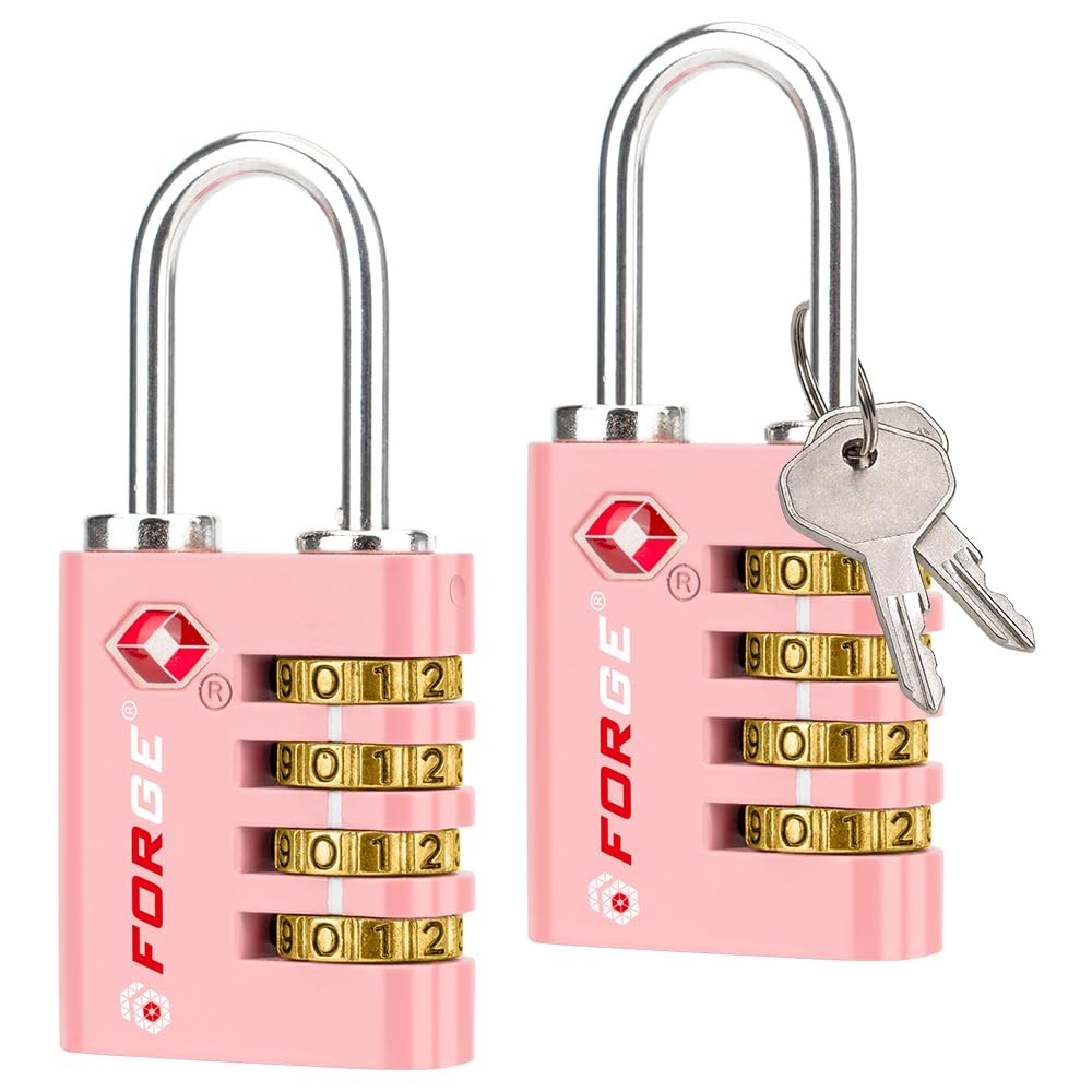 Dual-Opening: Key or Combination Access Lock, TSA Approved Locks for Luggage,...