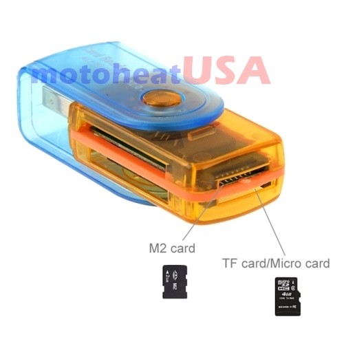 All In One Micro SD to USB Multi-Card Memory Card Adapter Reader Supports 128GB