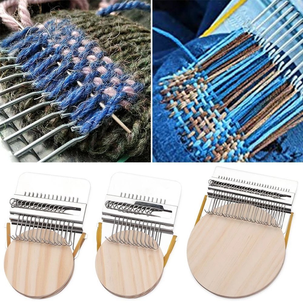 Small Loom Speedweve Type Weave Tool,Darning Loom Quickly Mini Mending Convenien