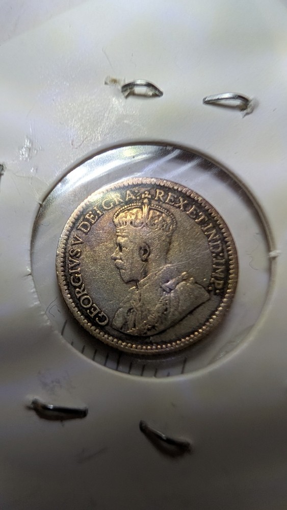1912 Silver Canada 5 Cent, EF Detail, (BB10)
