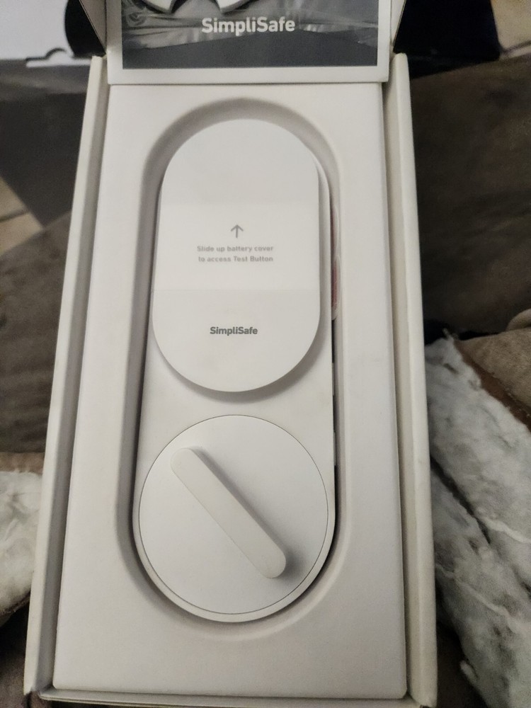 SimpliSafe Smart Lock & PIN Pad White Wireless Door Home Security